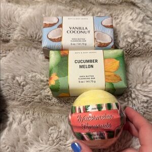 Bath & Body Works soaps & Watermelon Lemonade Bath Fizzy